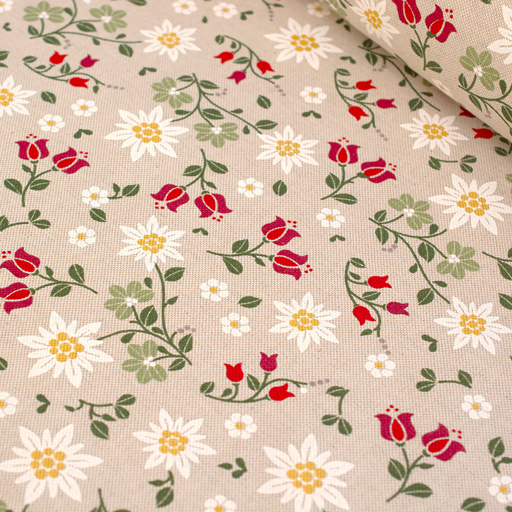 Bawełniana tkanina dekoracyjna z drukowanym wzorem to materiał, który łączy naturalność z efektownym wyglądem.