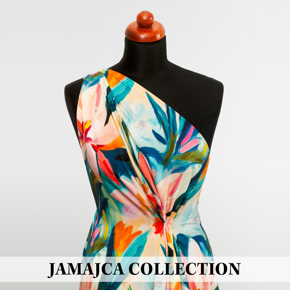 Tkanina wykonana z 100% wiskozy wyróżnia się subtelnym połyskiem, który nadaje ubraniom elegancki i szlachetny wygląd.