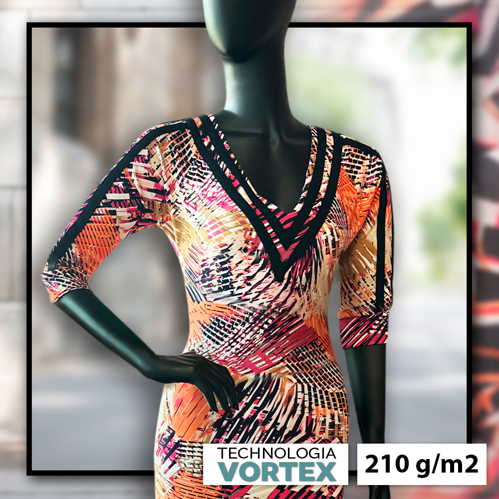 Dzianina Wiskoza&nbsp;w bardzo oruginalnym i modnym wzorze.