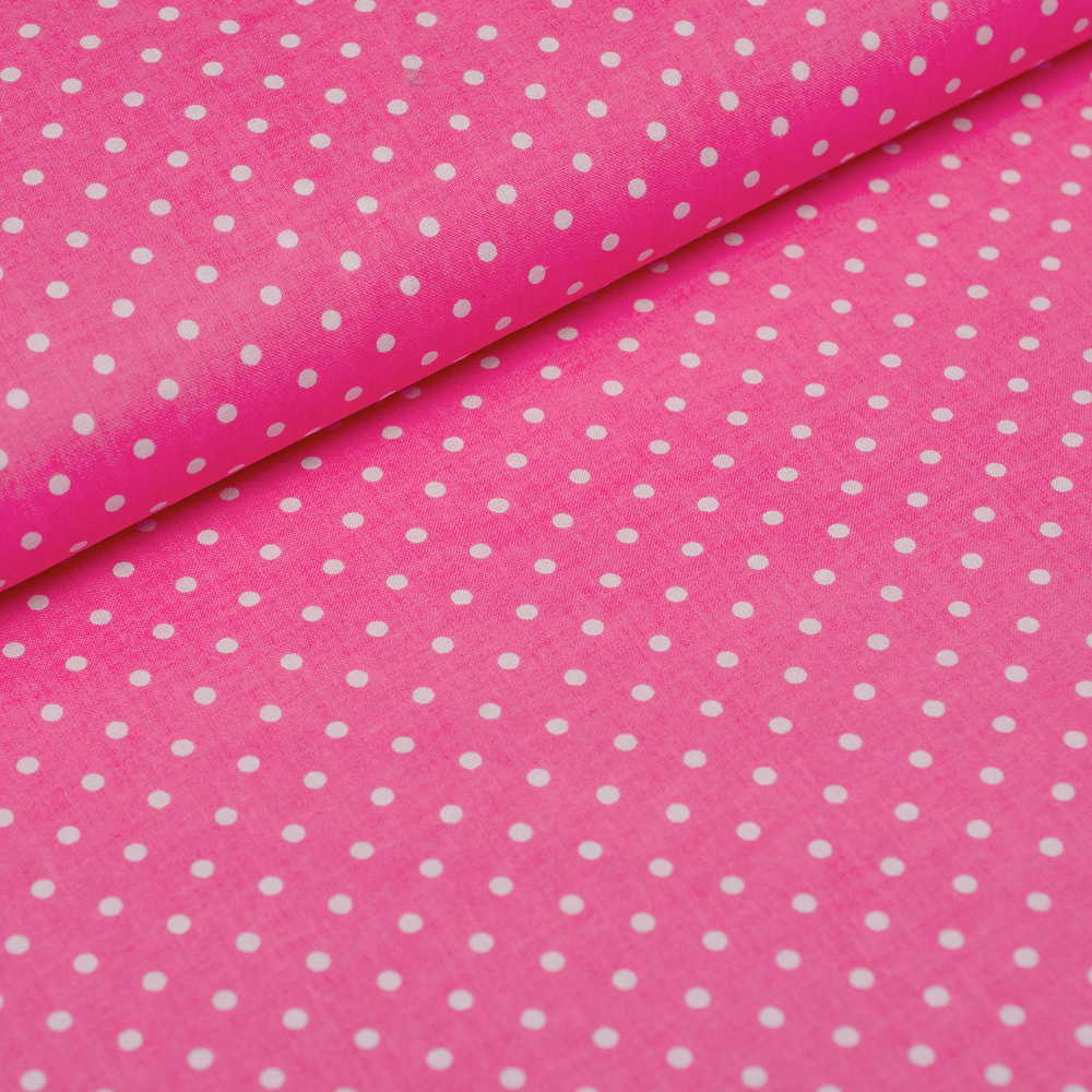 Tkanina bawełniana o splocie płóciennym, wyprodukowana w Polsce.