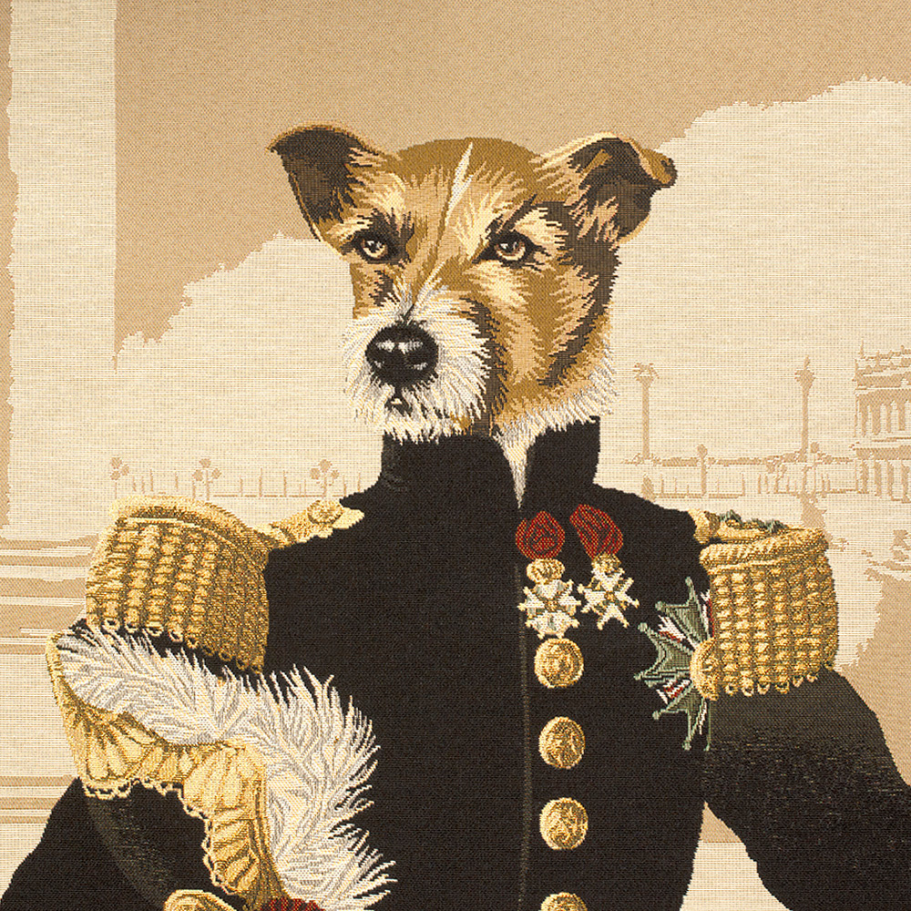 Tkanina żakardowa gobelinowa, panel na poduszkę, doskonale dopełni wystrój wnętrza.