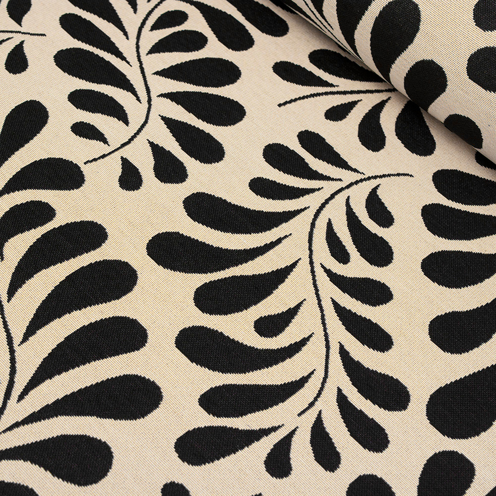 Tkanina gobelinowa to dekoracyjny materiał o gęstym splocie, który wyróżnia się eleganckimi, często artystycznymi wzorami.