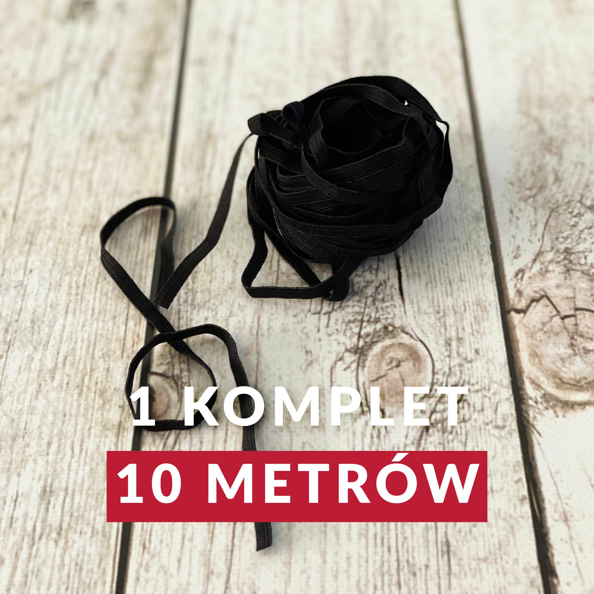 Gumka stosowana przy wyrobie maseczek medycznych.