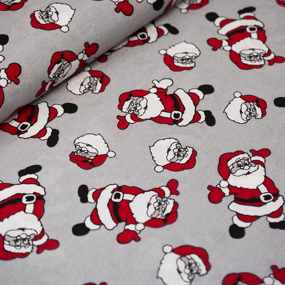 Bawełniana tkanina dekoracyjna w świątecznym wzorze.