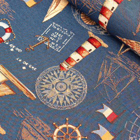 Tkanina gobelinowa to dekoracyjny materiał o gęstym splocie, który wyróżnia się eleganckimi, często artystycznymi wzorami.