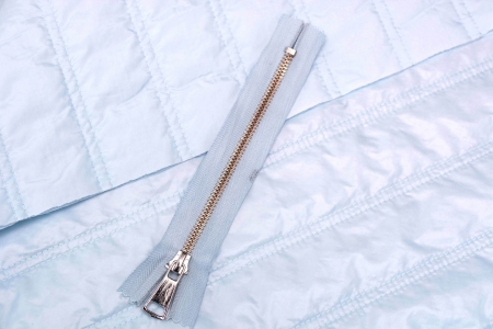 ZAMEK METALOWY 16CM BABY BLUE