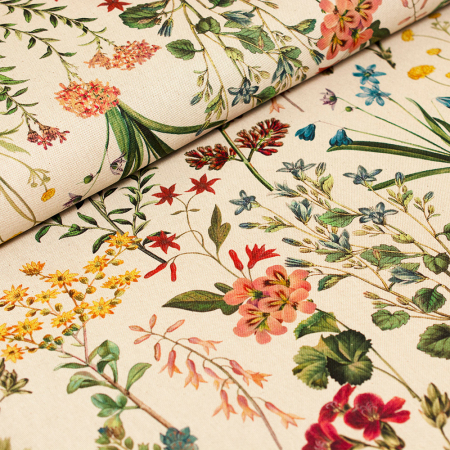 Bawełniana tkanina dekoracyjna z drukowanym wzorem to materiał, który łączy naturalność z efektownym wyglądem.