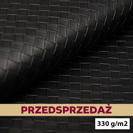 Ekoskóra Tecnotic to efektowny materiał o wyrazistej, plecionej strukturze, która nadaje mu oryginalny i elegancki charakter.