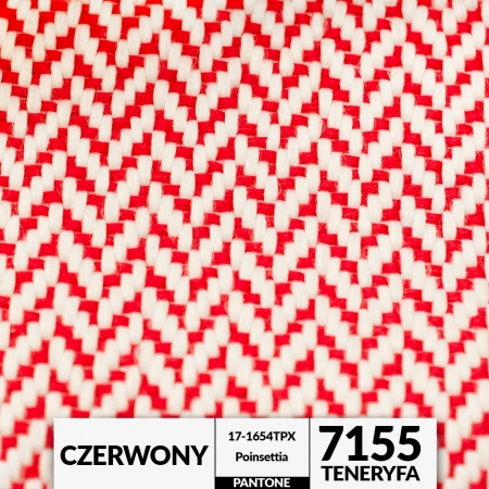 Ogrodowa tkanina TENERYFA w modnym wzorze jodełki, rewelacyjnie ozdobi niejeden taras, ogród czy balkon.