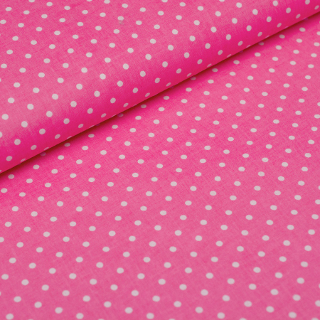 Tkanina bawełniana o splocie płóciennym, wyprodukowana w Polsce.