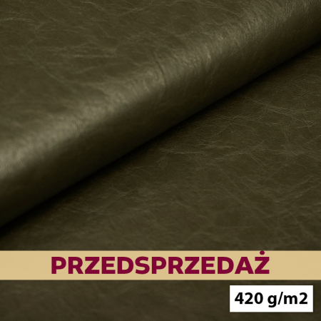 Ekoskóra Vintage to stylowy materiał o wyrazistej, nieregularnej strukturze, która efektownie nawiązuje do wyglądu naturalnej skóry.