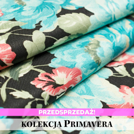 Tkanina satynowa z czystej wiskozy o subtelnym, eleganckim połysku i charakterystycznym diagonalnym splocie.