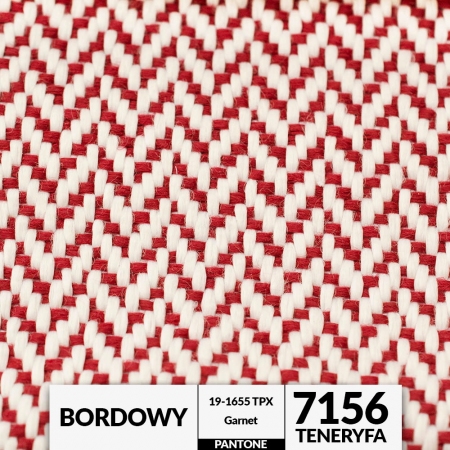 Ogrodowa tkanina TENERYFA w modnym wzorze jodełki, rewelacyjnie ozdobi niejeden taras, ogród czy balkon.