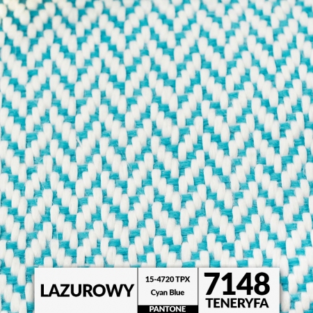 Ogrodowa tkanina TENERYFA w modnym wzorze jodełki, rewelacyjnie ozdobi niejeden taras, ogród czy balkon.