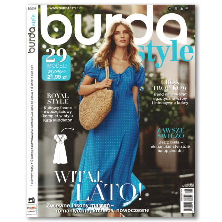 Burda Style to klasyczne wydanie pełne 29 różnorodnych modeli, od codziennych fasonów po bardziej zaawansowane projekty.