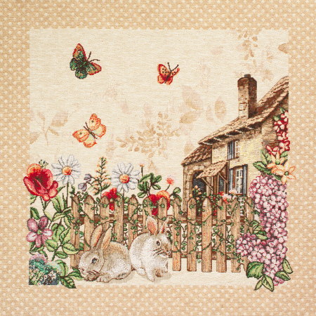 Tkanina żakardowa gobelinowa, panel na poduszkę, doskonale dopełni wystrój wnętrza.