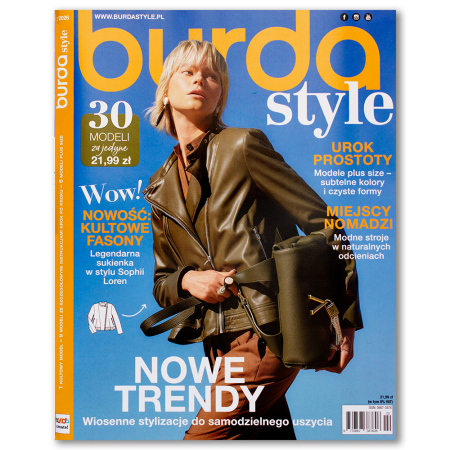 Burda Style to klasyczne wydanie pełne 30 różnorodnych modeli, od codziennych fasonów po bardziej zaawansowane projekty.