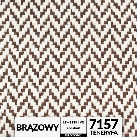 Ogrodowa tkanina TENERYFA w modnym wzorze jodełki, rewelacyjnie ozdobi niejeden taras, ogród czy balkon.