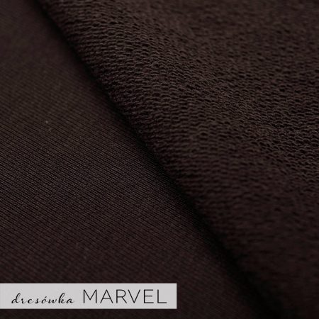 Bawełniana dzianina dresowa Marvel o grubszym spodzie pętelkowym.