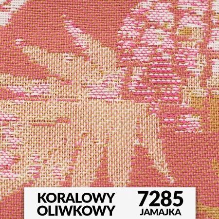 Ogrodowa tkanina JAMAJKA w wesołym wzorze ananasów, rewelacyjnie ozdobi niejeden taras, ogród czy balkon.