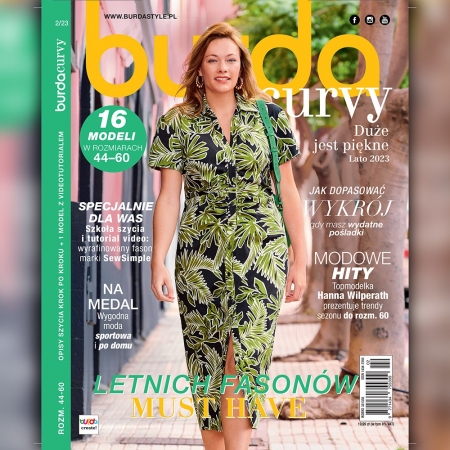 Burda Curvy to nowa forma czasopisma z kategorii DUŻE JEST PIĘKNE, wydawana 4 razy do roku.