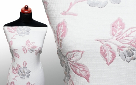 TKANINA ŻAKARDOWA LUXURY CAMEO PINK BLOSSOM