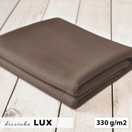 Dresówka LUX to wysokogatunkowy materiał o miękkiej, przyjemnej w dotyku strukturze.